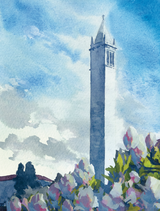 Magnolia Campanile Postcard