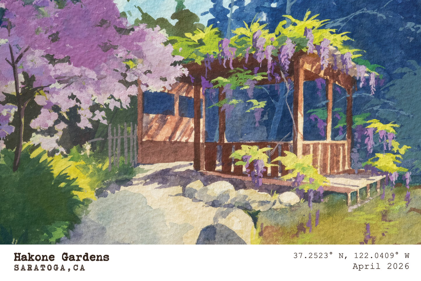 Hakone Gardens Postcard